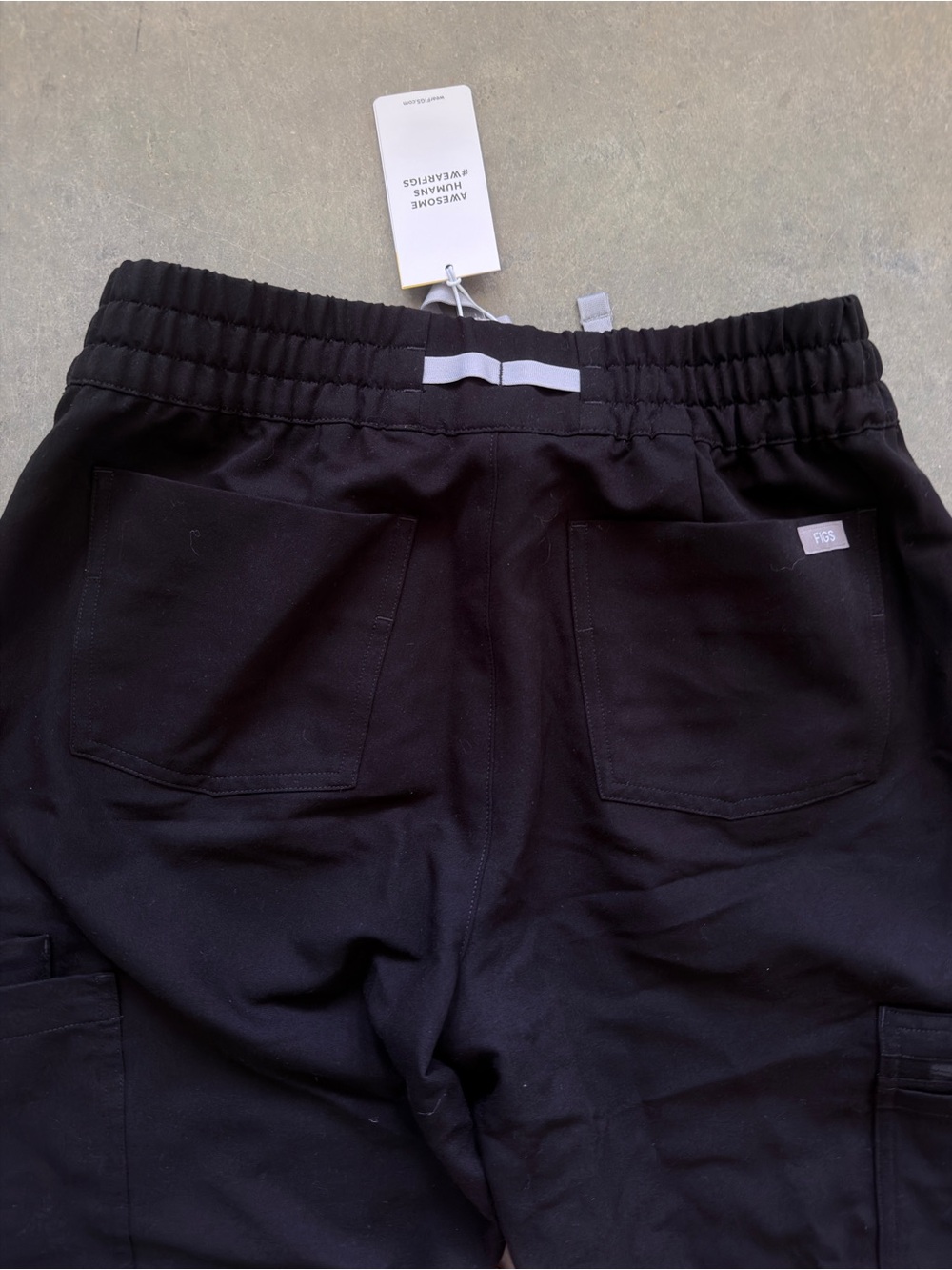 NWT FIGS Slim Relaxed Jogger Scrub Pants Black Size Small Regular - Picture 6 of 6